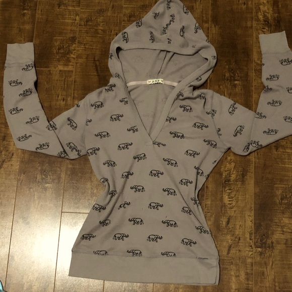 Tops - 4 for only $15 V- neck hooded sweatshirt